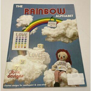 The Rainbow Alphabet Needlepoint & Cross Stitch Leaflet 1981 - EUC